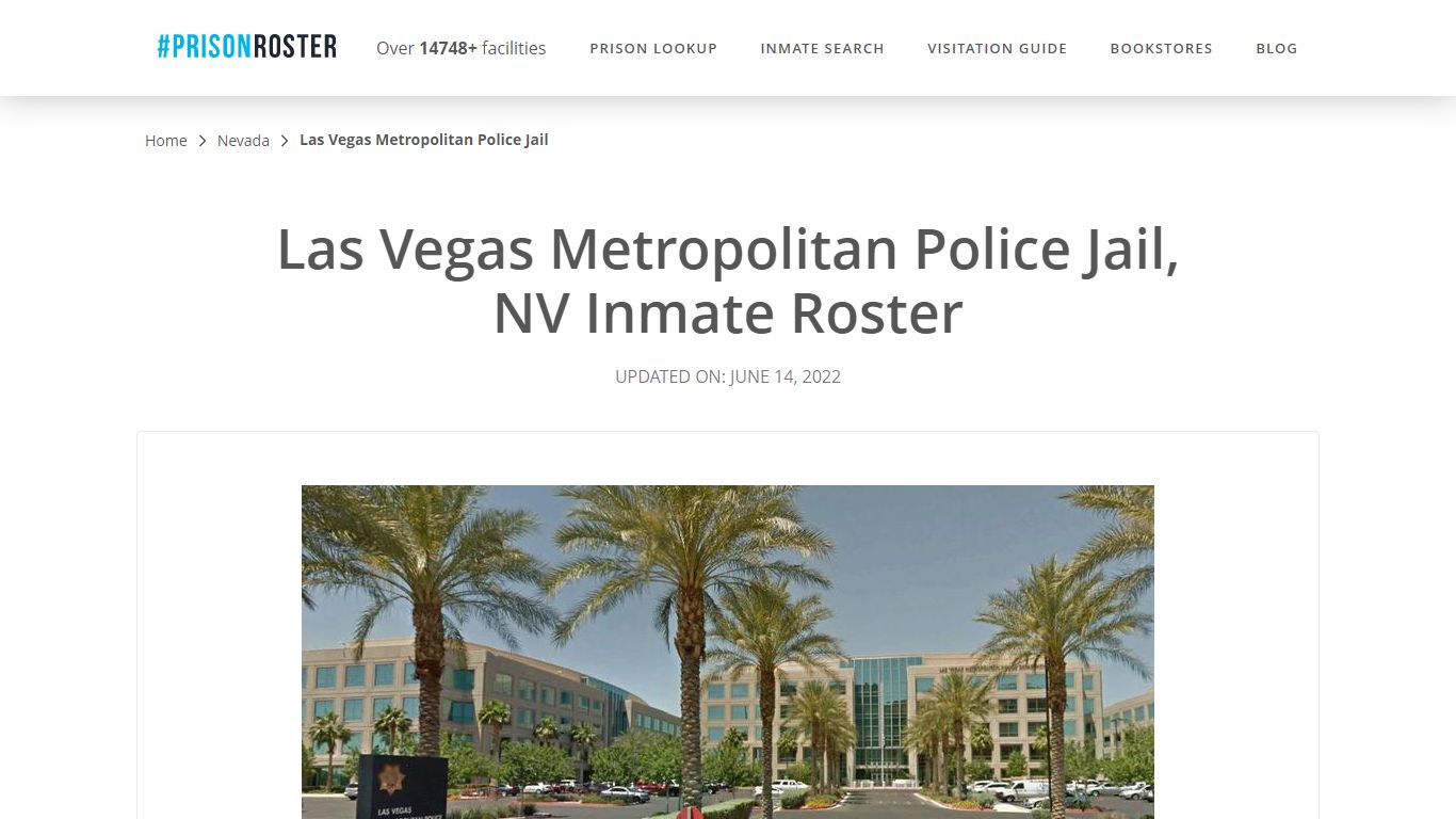 Las Vegas Metropolitan Police Jail, NV Inmate Roster - Prisonroster